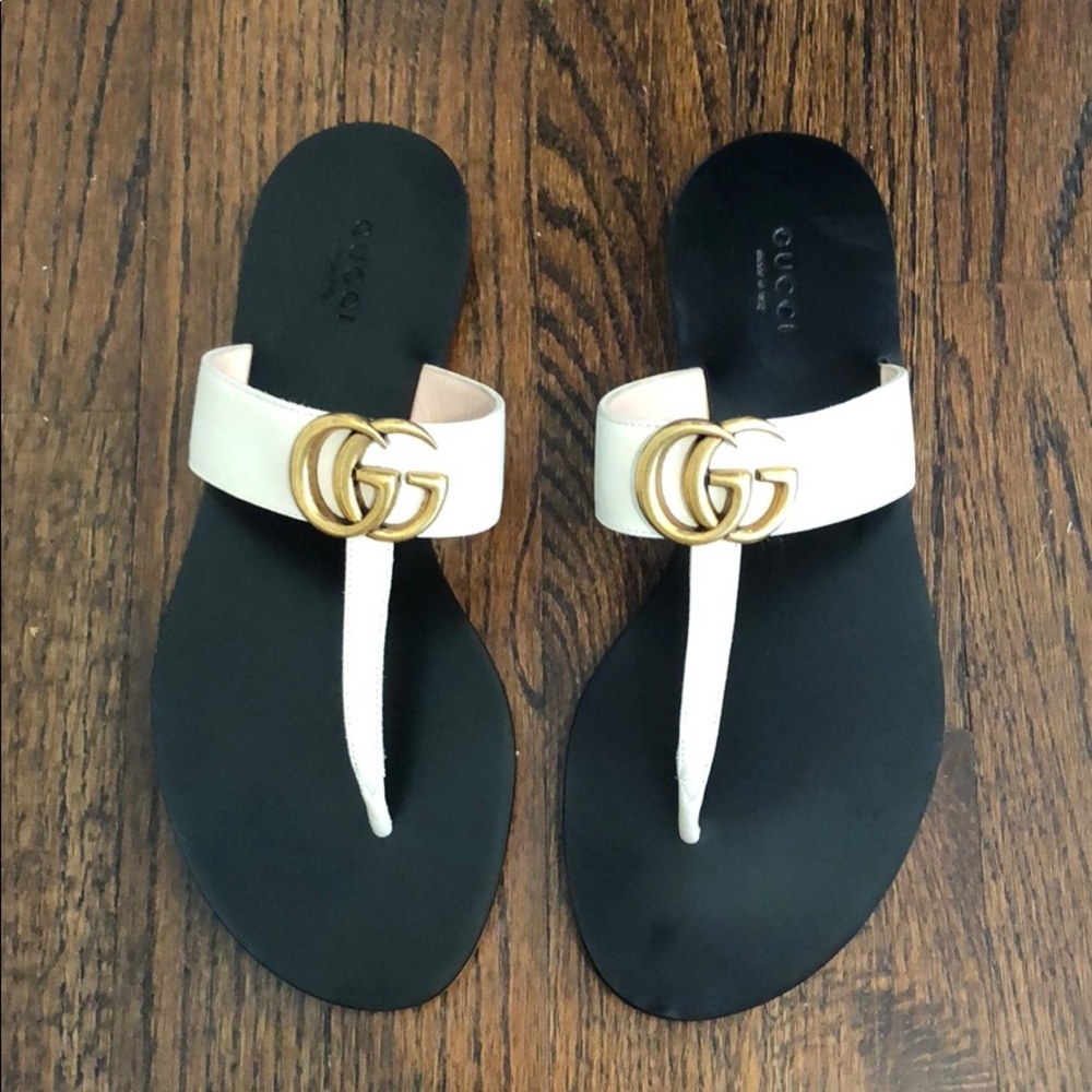 Gucci Marmont GG Thong Sandals